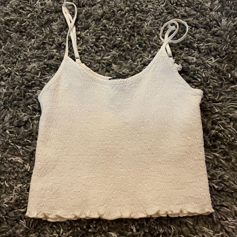 brandy melville white/cream tank